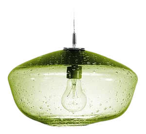 Galaxy Pendant Light from the Fizz Collection in Citron