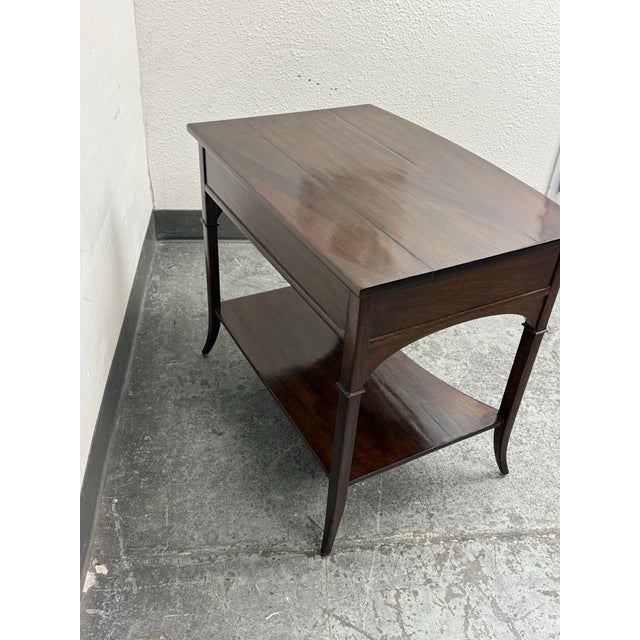 2010s Dessin Fournir Waring Bow Front Side Table For Sale - Image 5 of 12