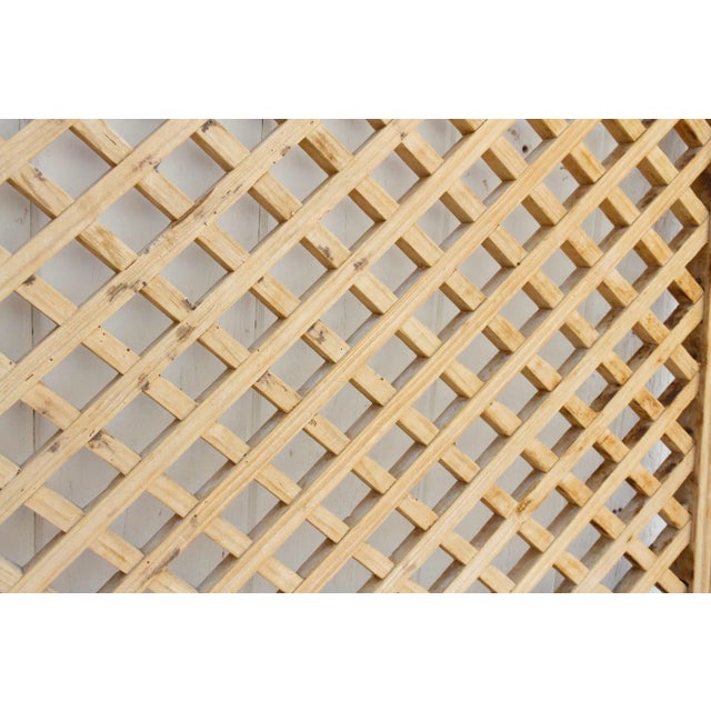 Wood Antique Bleached Wood Chinese Window For Sale - Image 7 of 9