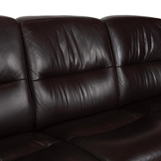 Wave Leather Three-Seater Sofa from Stressless For Sale - Image 6 of 17