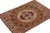 Rug & Kilim Antique Framed Hooked Rug, Brown With Colorful Medallion Mosaic - Rug & Kilim For Sale - Image 4 of 7