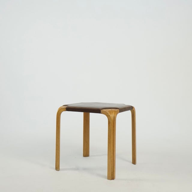 Stool Model X602 by Alvar Alto for Artek 1950s, in Good conditions. Designed 1950 to 1959 This piece has an attribution...
