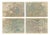 Antique London Atlas Maps, 1885, Set of 4 For Sale