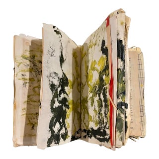 Purvis Young 1990s Art Book With 57 Paintings Included For Sale