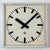 Metal Large Vintage Industrial Station Wall Clock from CTW, 1960s For Sale - Image 7 of 18