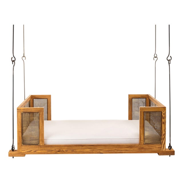 Bedswing With Metal Cane Inserts by Lowcountry Originals For Sale