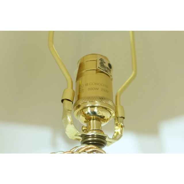 Metal Pair Concord Simone Porcelain Decorative Table Lamps For Sale - Image 7 of 11