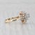 1.03ctw Diamond Flower Star Cluster Ring 14k Yellow Gold Size 6.75 Vintage For Sale In Greensboro - Image 6 of 8