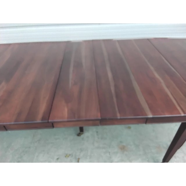 Chestnut 1940s Mid-Century Modern Cherry Dining Table For Sale - Image 8 of 11