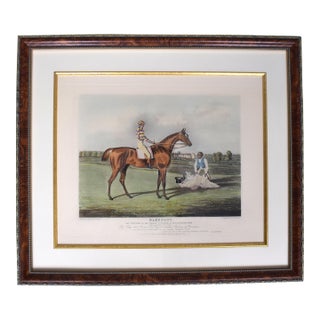 Barefoot, the Winner of the Great St. Leger at Doncaster 1823 Aquatint by John Frederick Herring SNR For Sale