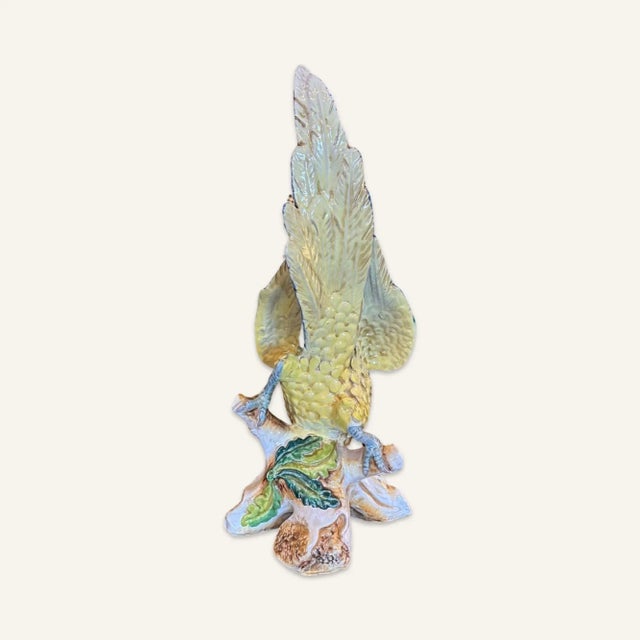 1980s 1980s Monumental Italian Majolica Macaw/Parrot by Rigattieri For Sale - Image 5 of 9