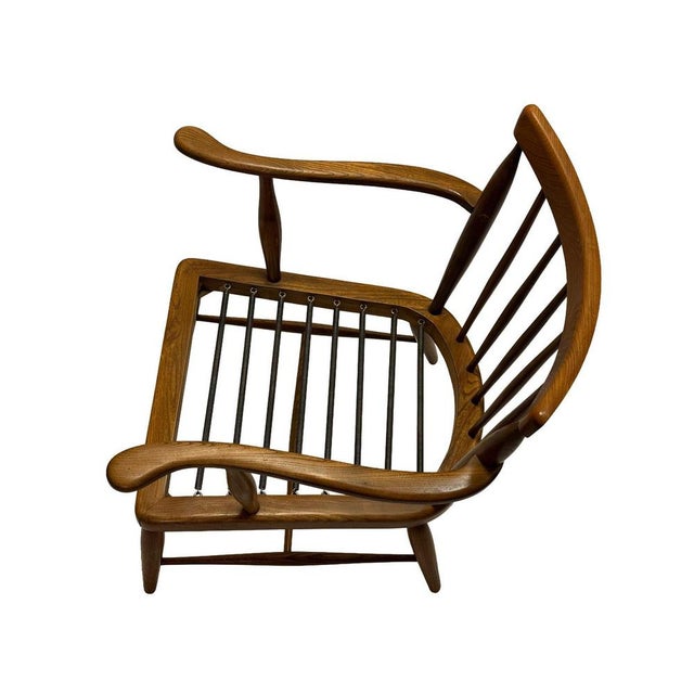 Metal Mid-Century Modern Lounge Chair in Walnut by Anna-Lülja Praun, Austria, 1950s For Sale - Image 7 of 9