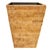 Boho Chic Artifacts Rattan Square Tapered Waste Basket with Metal Liner in Honey Brown For Sale - Image 3 of 7