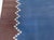 Vintage Indian Dhurrie Blue Brown runner by Doris Leslie Blau Size: 4'7" × 29'4" (139 × 894 cm) This striking vintage...