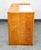 Mid Century Modern Vanity Desk Solid Ash Milk Glass Teak 3 Drawers Vintage MCM For Sale - Image 4 of 12
