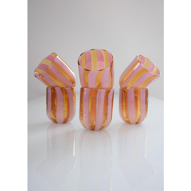 Murano Glasses by Mariana Iskra for Ribes, Set of 6 For Sale - Image 16 of 18