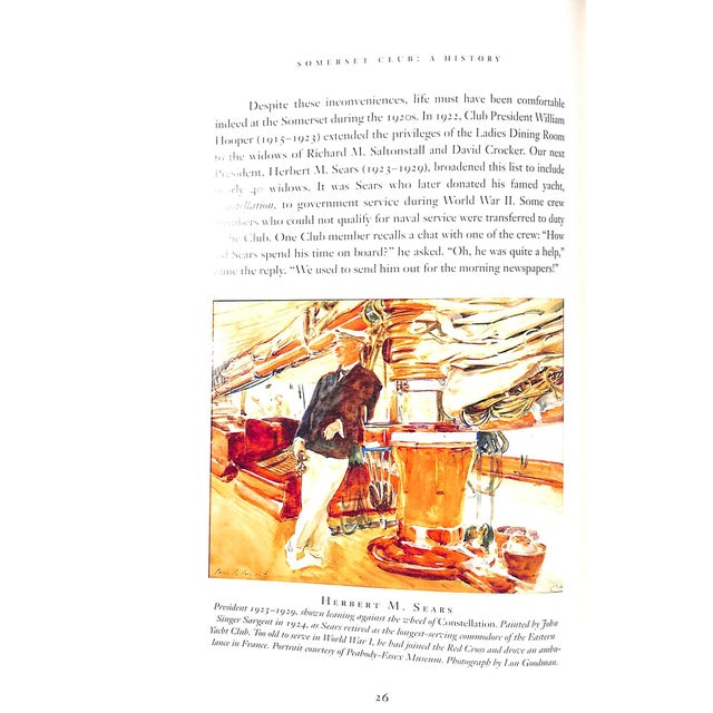 "Somerset Club a History 1852-2002" 2002 Schmid, Paul A. III For Sale - Image 16 of 18