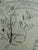 Mid 20th Century Lisel Salzer (1906–2005) Original Unsigned Sketch – Central Park, Nyc – Custom Framed For Sale - Image 4 of 7