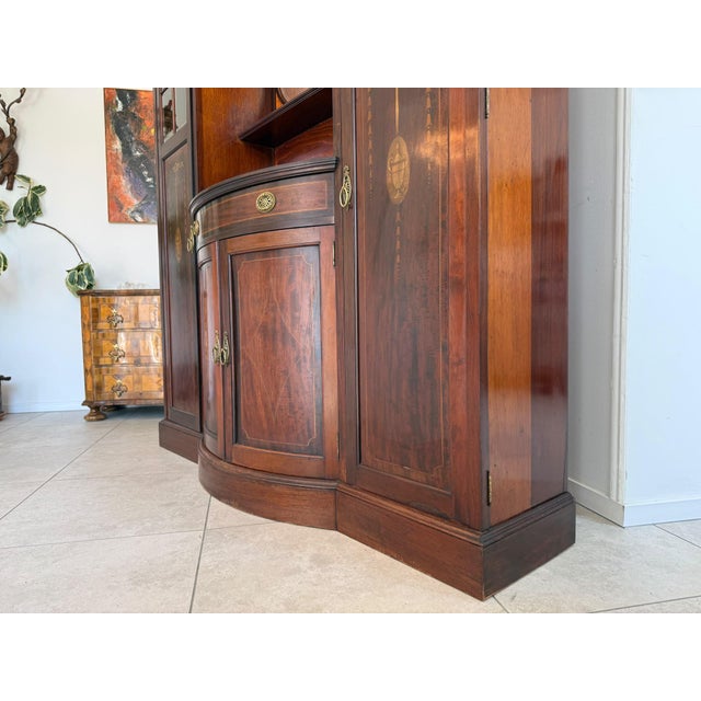 Wood Art Nouveau Bookcase, 1890s For Sale - Image 7 of 13