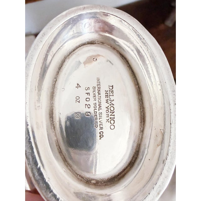 Art Deco 1929 Silver Plated Bowl From Delmonicos New York For Sale - Image 3 of 5