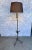 Spanish Silvered Iron Floor Lamp With Twisted Stem and Tripod Base, 1950s For Sale - Image 4 of 12
