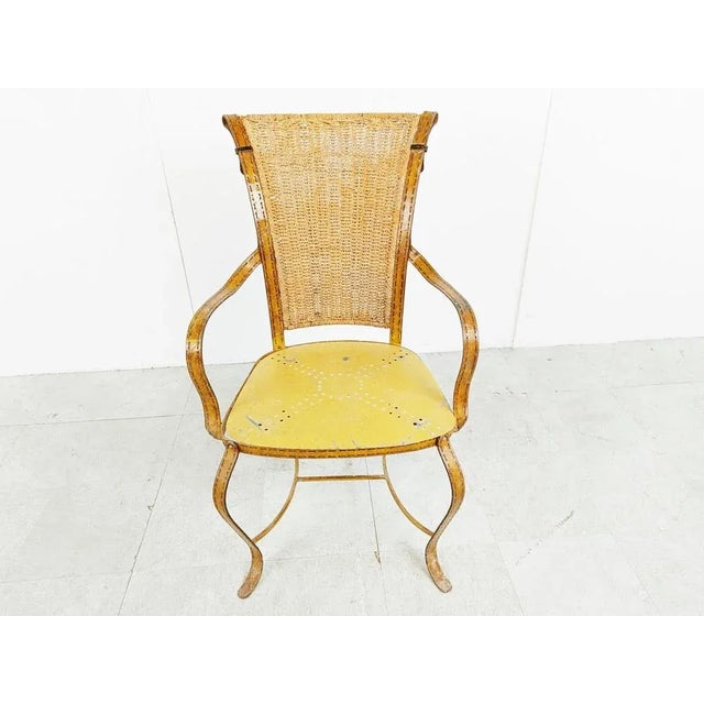 Vintage Italian Armchair in Faux Leather, 1960s For Sale - Image 9 of 10