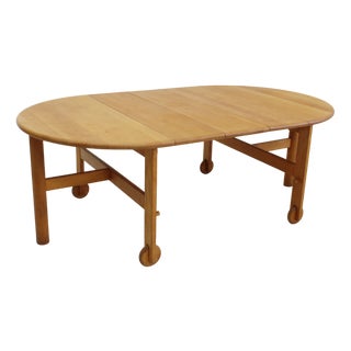 Vintage Round Extendable Dining Table in Wood, 1960s For Sale