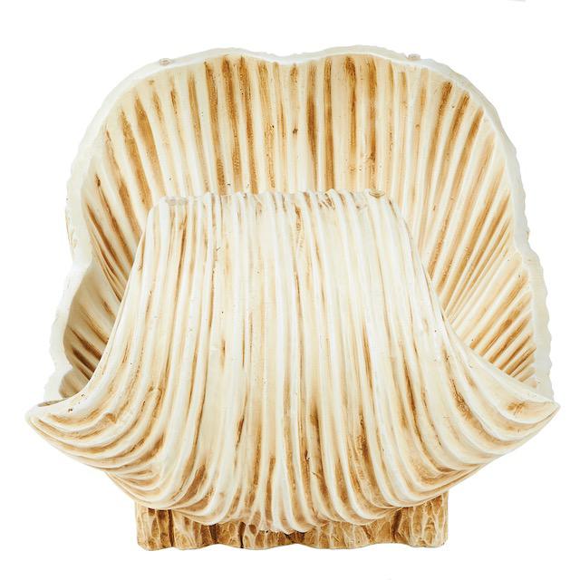 1970s Clam Shell Oyster With Pearl Coffee Table For Sale - Image 4 of 10