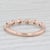 New Beverley K 0.20ctw Diamond Stackable Ring 14k Rose Gold Size 7 Wedding Band For Sale - Image 4 of 8