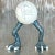 This Vintage Boho Raku Fired Egg Sculpture offers a striking, whimsical aesthetic, perfect for collectors and art lovers....
