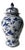Chinese Blue and White Decorative Porcelain Ginger Jar With Birds on Tree For Sale