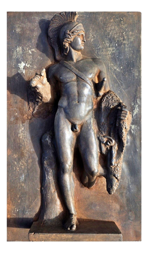 Alberto Thorvaldsen, Panel with Jason and the Golden Fleece, 2000, Resin