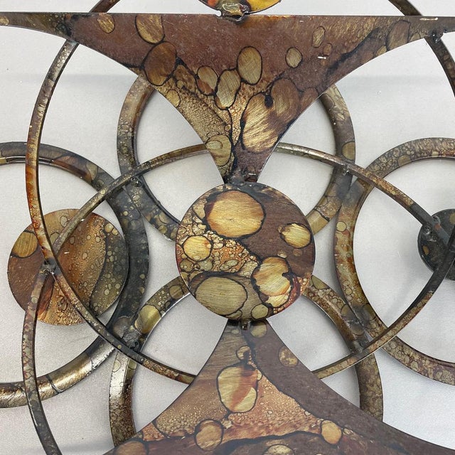 Brutalist Wall Sculpture with Candleholder from Henrik Horst, Denmark, 1970s For Sale - Image 6 of 18