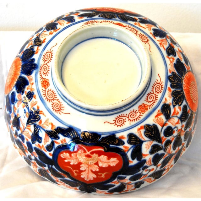 Japanese Porcelain Bowl Japanese Imari For Sale - Image 3 of 5