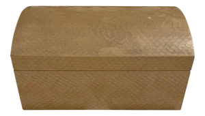 Karl Springer Snakeskin Covered Dome Top Box