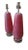 Vintage pink and hold maurano style table lamps. Lamps have been redone with lucite bases and necks.