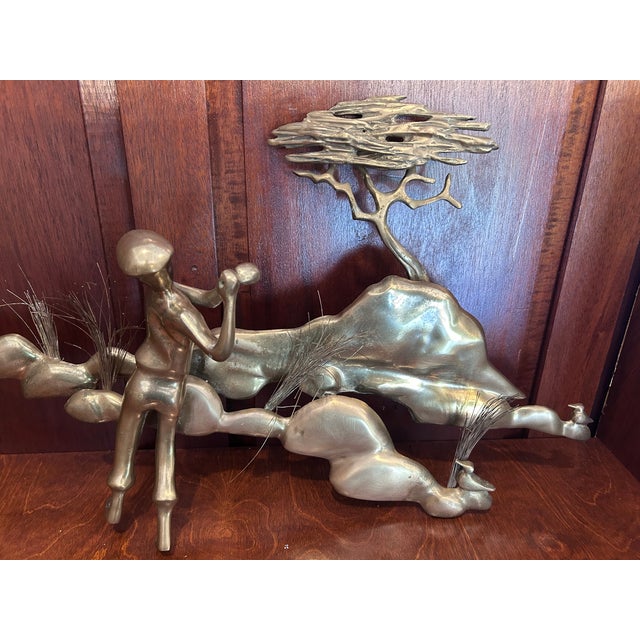 Mid-Century Modern Mid 20th Century Authentic Bijan Wall Art For Sale - Image 3 of 4