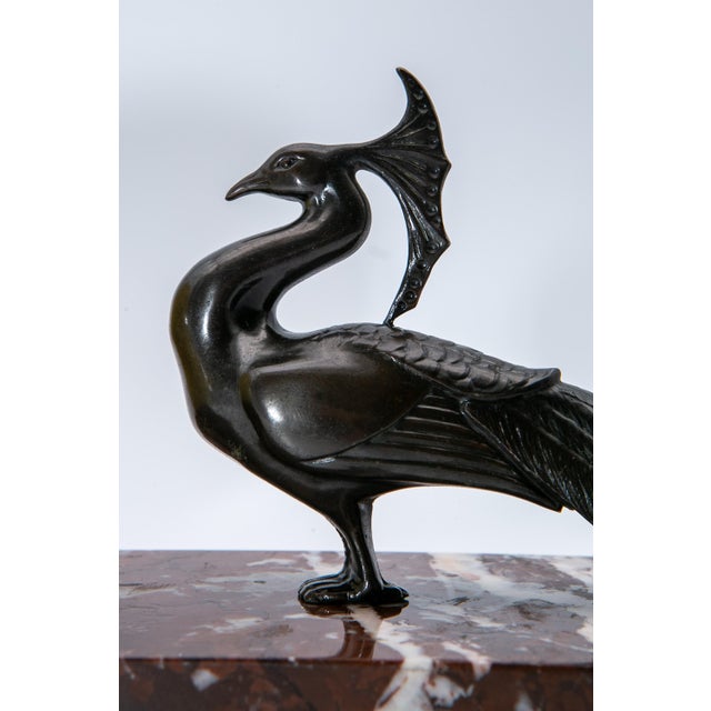 Art Deco Table Lamp with Marble Base, 1930 For Sale - Image 6 of 9