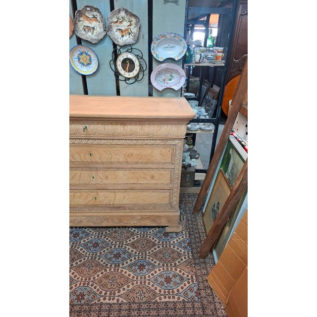 Wood Louis Philippe Oak Chest of Drawers, 1890 For Sale - Image 7 of 12
