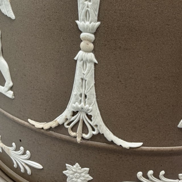 Large Antique Stilton Cheese Dome and Stand from Adams Brown Jasperware, England, 1880s, Set of 2 For Sale - Image 15 of 18