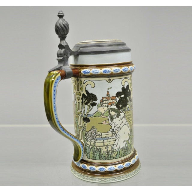 Vintage Villeroy & Boch Mettlach Beer Stein 2901 Grimm Fairy Tales