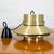 Mid 20th Century Danish Modern Pendant Lamp Light Tiered Brass Fixture Denmark For Sale In Sacramento - Image 6 of 9