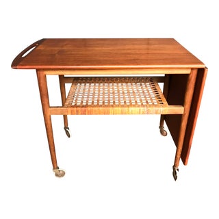 Danish Modern Teak Serving Cart For Sale