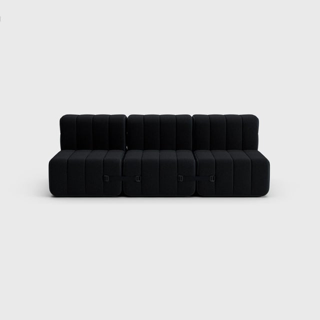 Not Yet Made - Made To Order Curt Modular Set - Flexible 3-Seater - Sera - Ebony (Black) by Ambivalenz, Set of 6 For Sale - Image 5 of 5