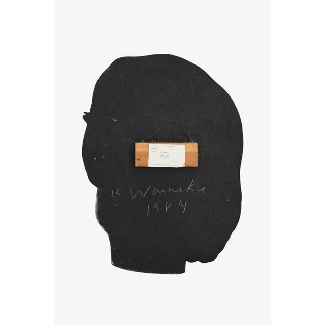 1980s Ken Warneke Face Painting "Female Looking Left" For Sale - Image 4 of 5