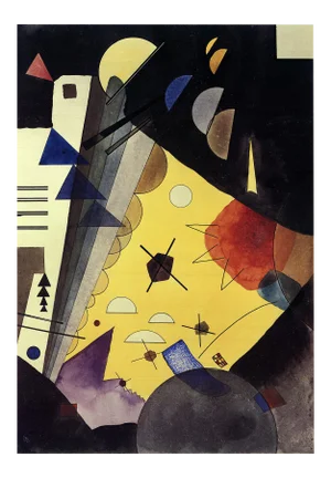 2017 Wassily Kandinsky 'Tension in Height (No Text)' Expressionism Multicolor Germany Offset Lithograph