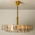 Large Glass and Brass Pendant attributed to Doria, 1970s For Sale - Image 10 of 18