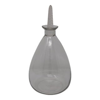 1920s Art Deco Rene Lalique Clear Glass 'Dornach' Decanter For Sale
