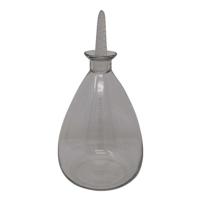 1920s Art Deco Rene Lalique Clear Glass 'Dornach' Decanter For Sale
