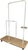 Note Design Studio Elegant Clothes Rack for Display or Portable Closet. Beautiful Piece. Rolls Easily From Room to Room. For Sale - Image 4 of 5